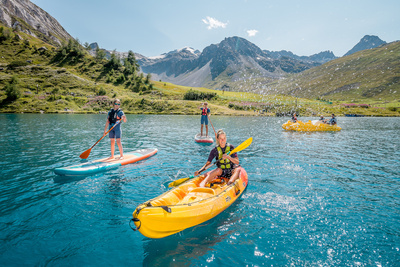 Kayak sur le Lac de Tignes